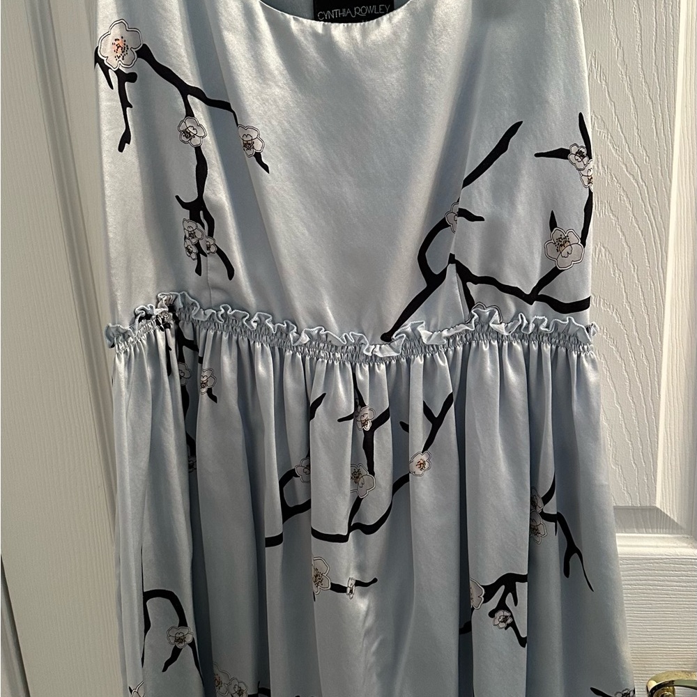 Cynthia Rowley Light Blue Floral Mini Dress